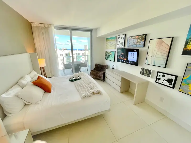 Primary bedroom with ocean view