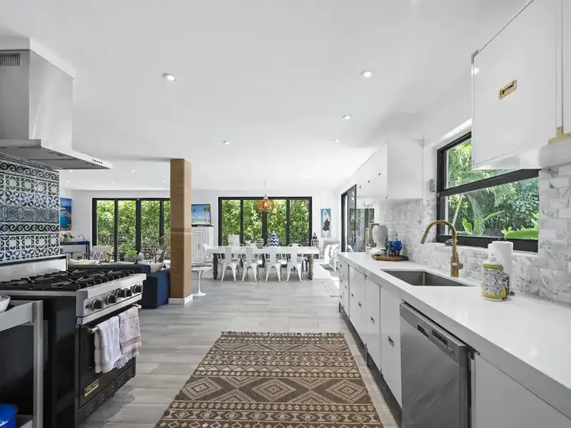 Modern open kitchen at The Waterhouse