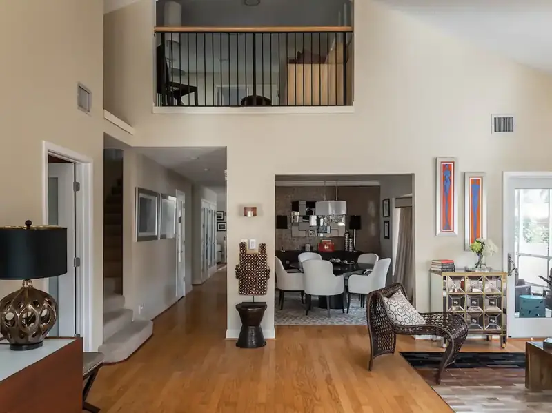 Double-height living room