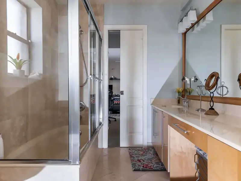 Bathroom with walk-in shower